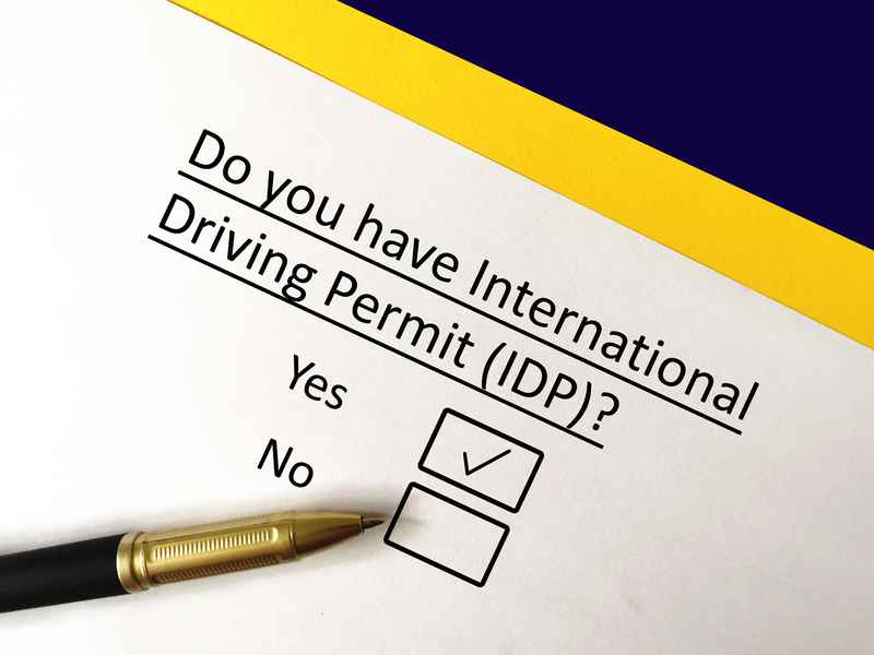 International driving permit application form for Europe
