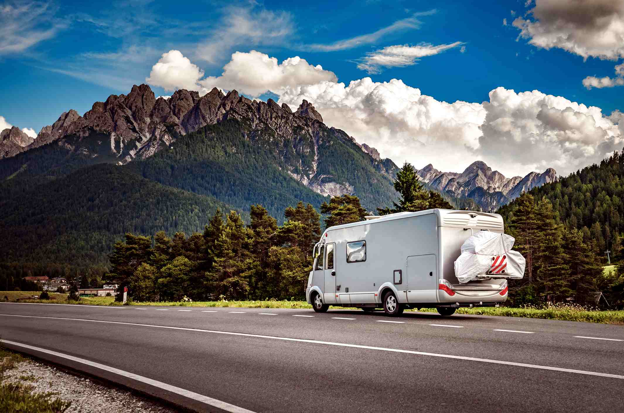 Campervan in the European Alps