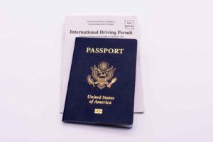 US passport and international driving permit for Europe
