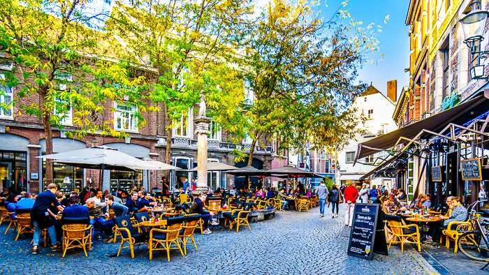 terrace at Maastricht - a must do in the Netherlands