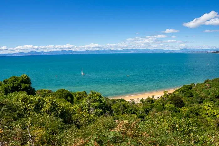 Views from Abel Tasman Track of the ocean